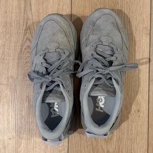 Hoka Women's Olive Suede Athletic Shoes